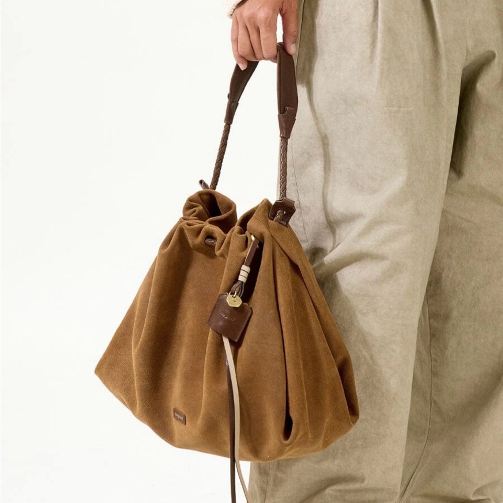 Songmont Medium Gather Bag Set - Ochre Suede - Picture 2 of 5
